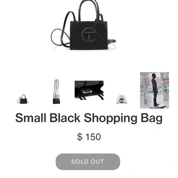 Telfar | NWT small black shopping bag mini purse - Picture 14 of 14